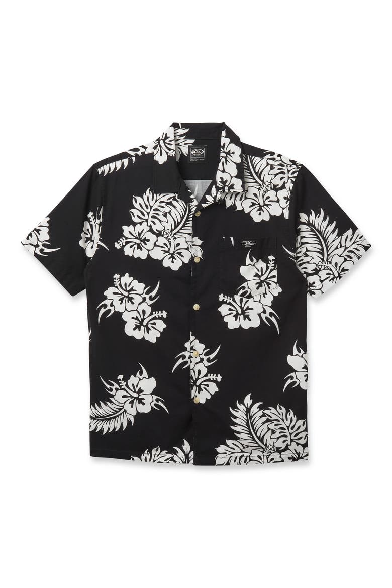 Pareo DNA Camp Shirt, Alternate, color, BLACK