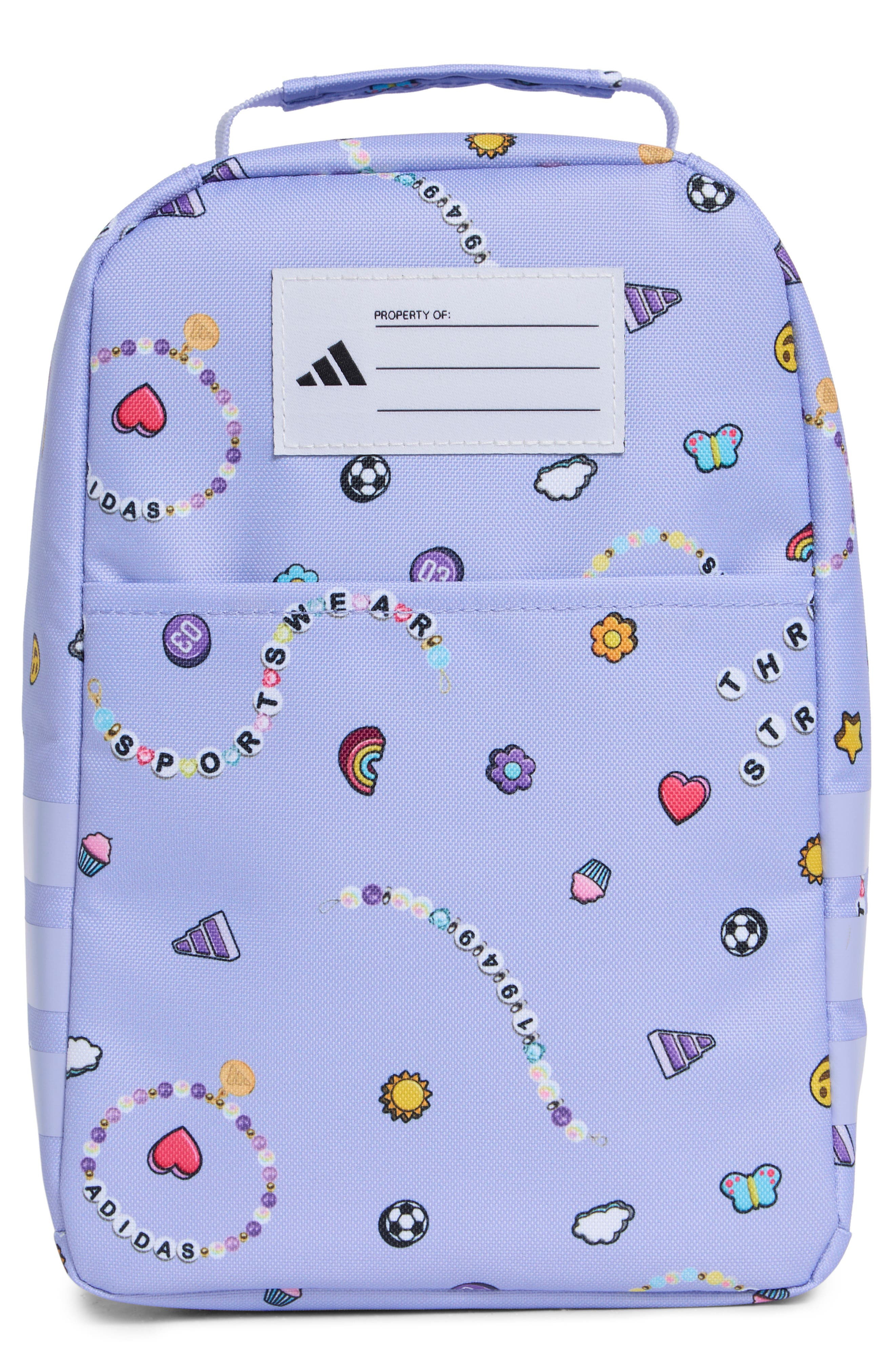 adidas Kids' Santiago Lunch Bag, Alternate, color, Charm Violet
