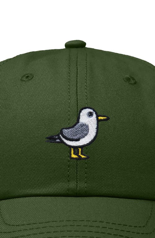 Dalix Seagull Embroidered Everyday Cap In Olive