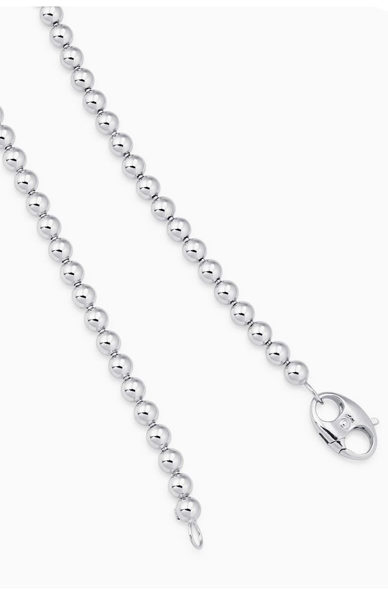 Oradina Sterling Silver Baller Bead Necklace, Alternate, color, Sterling Silver
