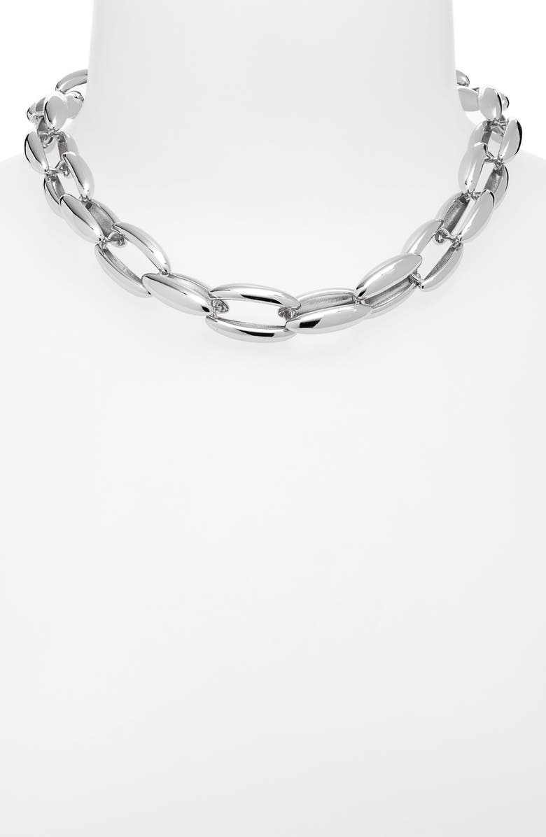 Luv AJ The Positano Chain Necklace, Alternate, color, Silver