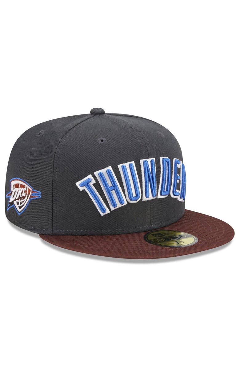 New Era Men's New Era  Gray Oklahoma City Thunder 2022/23 City Edition Official 59FIFTY Fitted Hat, Alternate, color, 