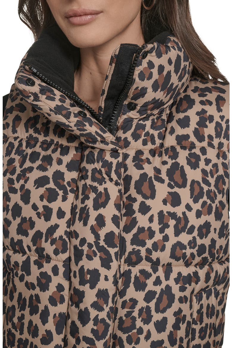 Quilted Puffer Vest, Alternate, color, LEOPARD