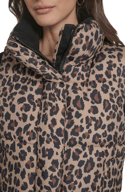 Levi's Quilted Puffer Vest In Animal Print