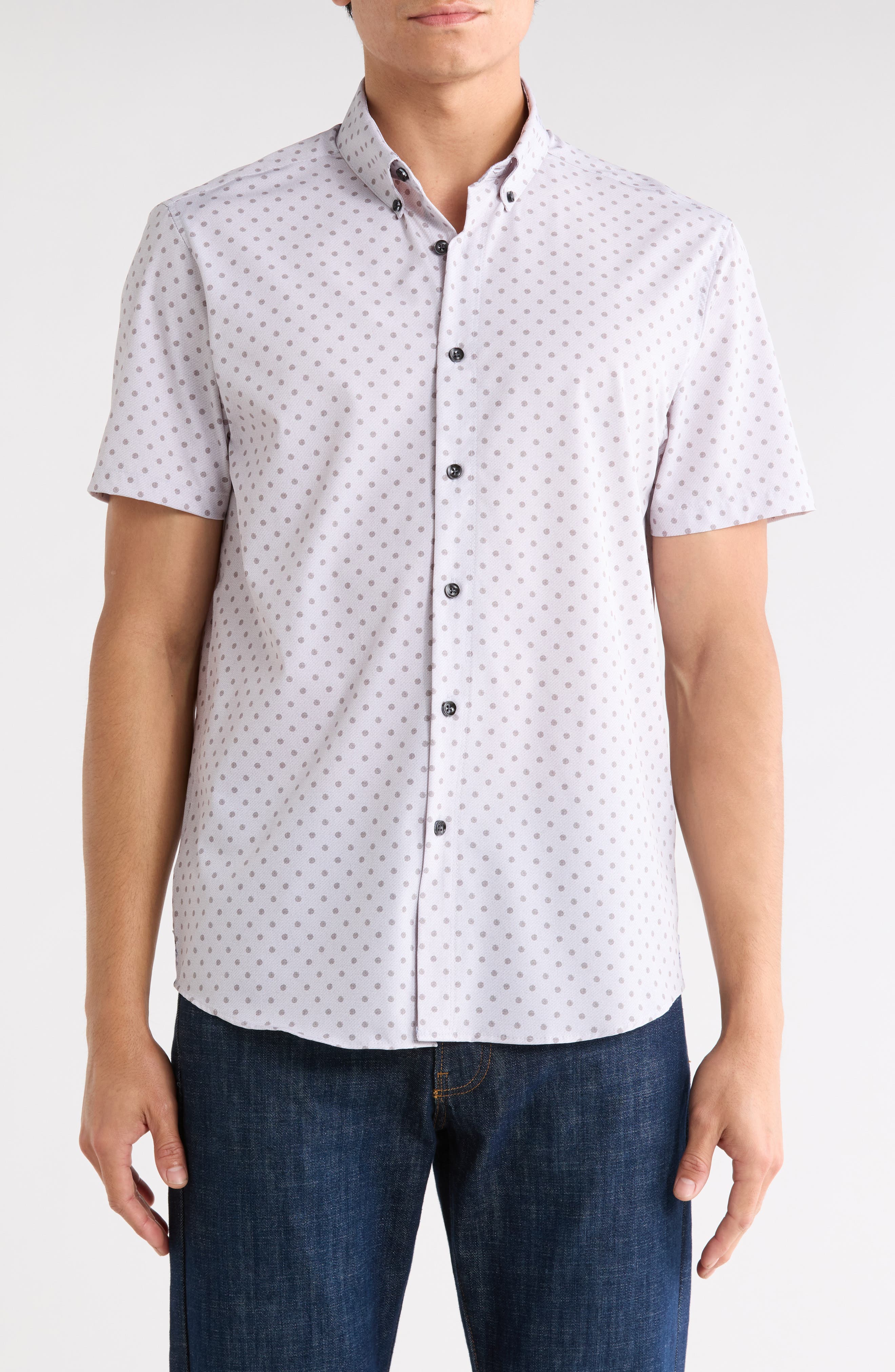 Brooklyn Brigade Polka Dot Woven Short Sleeve Shirt