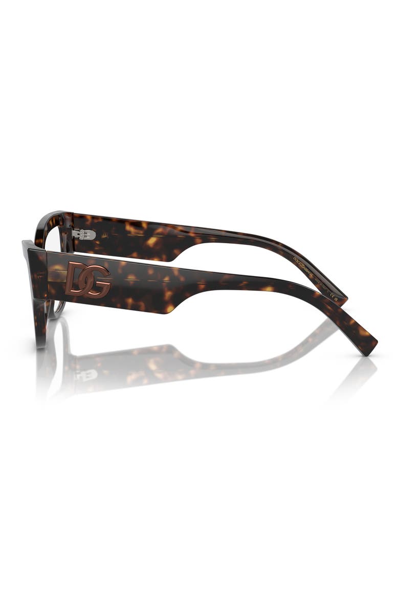 55mm Cat Eye Optical Glasses, Alternate, color, HAVANA