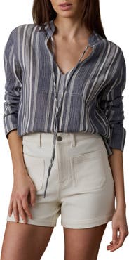 Faherty Dune Harbor Cotton Gauze Top