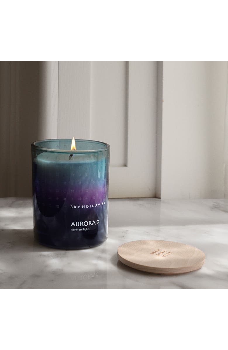 SKANDINAVISK AURORA Scented Candle 200g, Alternate, color, Aurora Blue Sky