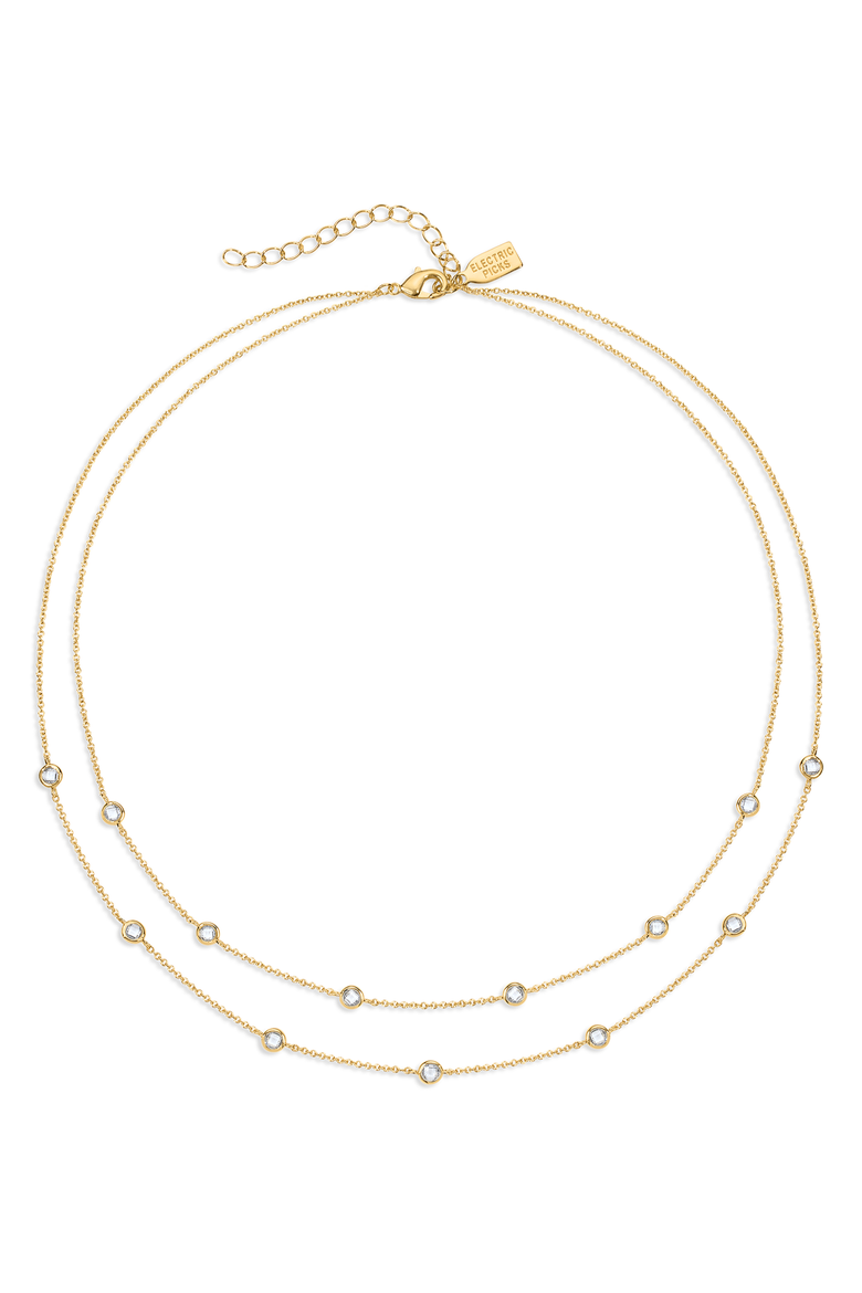 Double Strand Necklace, Main, color, GOLD