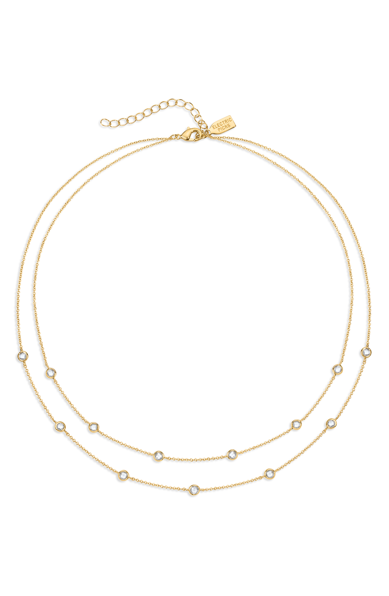Electric Picks Double Strand Necklace, Main, color, Gold