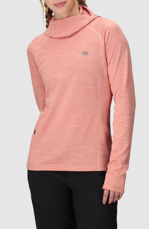 Vigor Grid Fleece Quarter Zip Hoodie