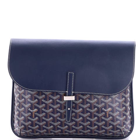 Coursier Messenger Bag Coated Canvas and Leather