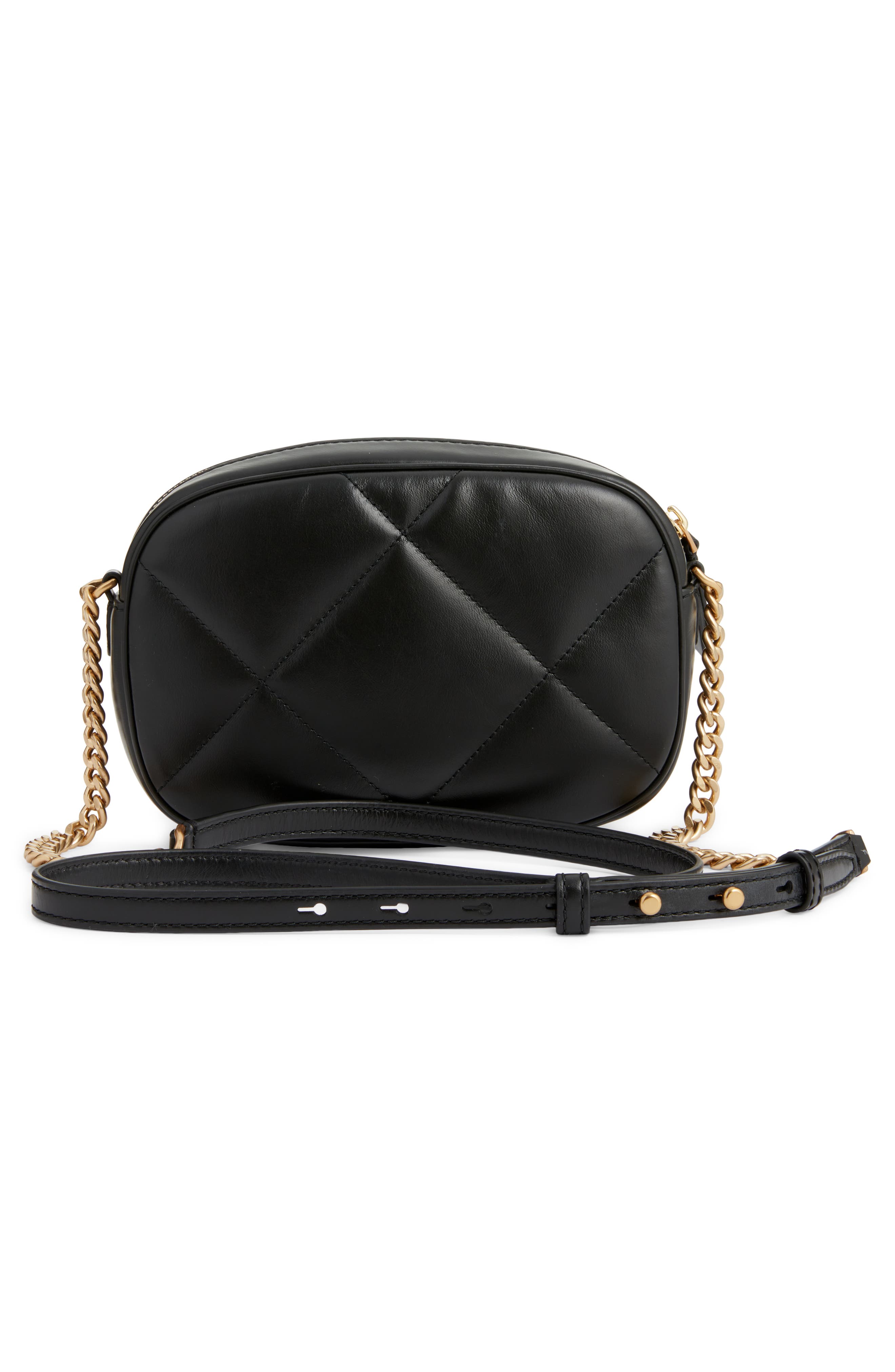 Tory Burch Kira Diamond Quilted Leather Camera Bag, Alternate, color, 