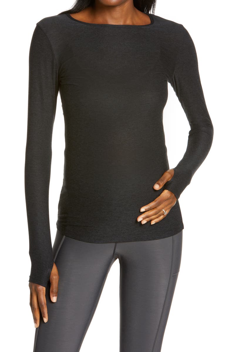Beyond Yoga Classic Crewneck Maternity Pullover, Main, color,