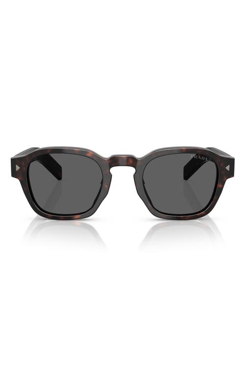 Prada Eyewear Square Frame Sunglasses In Dark Grey