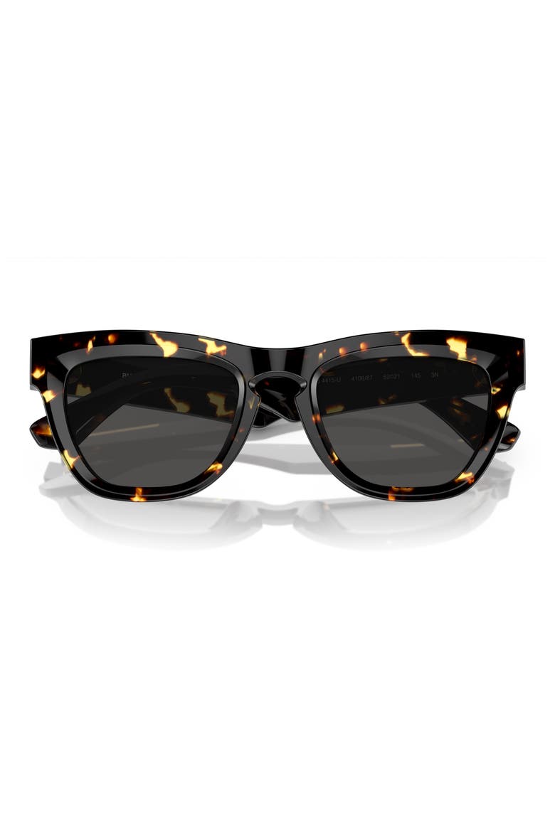 52mm Square Sunglasses, Alternate, color, DARK HAVANA