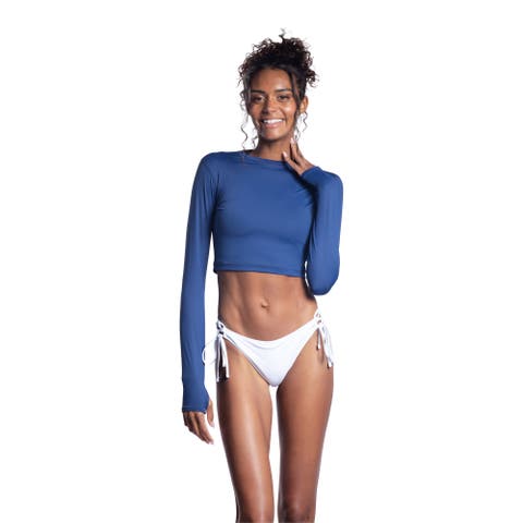 Women's Long Sleeve Crop Top for Everyday Sun and UV Protection