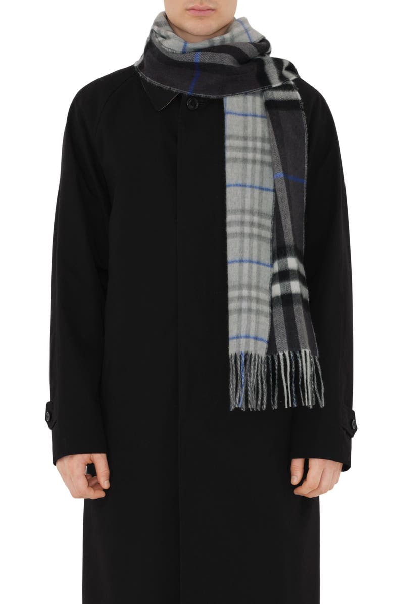 Burberry Vintage Check Reversible Cashmere Scarf, Alternate, color, 
