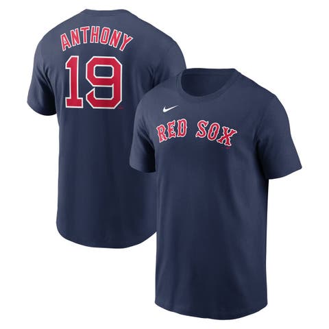 Men's Nike Roman Anthony Navy Boston Red Sox  Fuse Name & Number T-Shirt