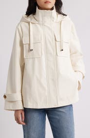 BCBG Max Azria Water Resistant Hooded Jacket