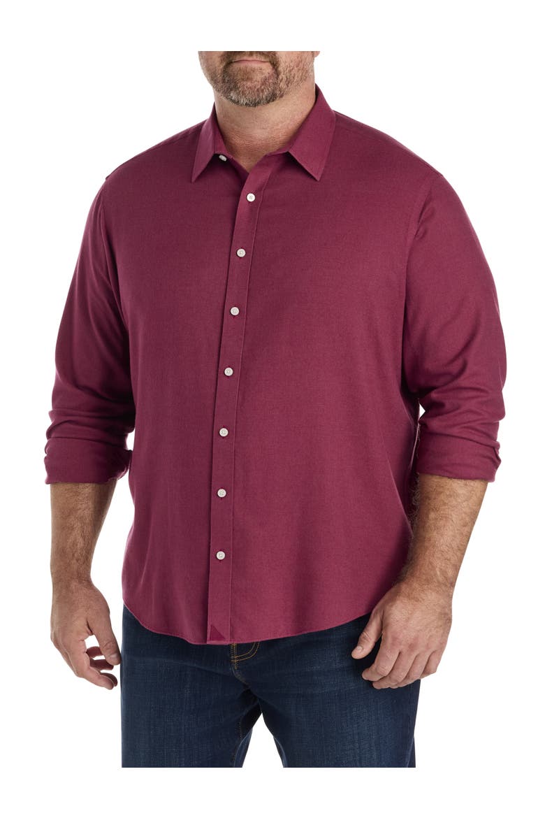 Big & Tall Veneto Sport Shirt, Main, color, MAROON