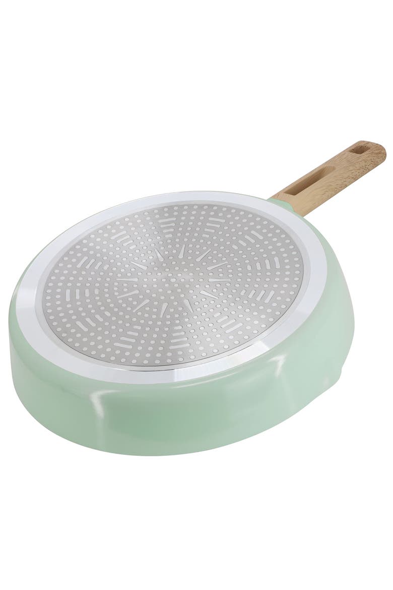 Marbleton Ceramic Nonstick Alumium 9.5 Inch Frying Pan, Alternate, color, Green