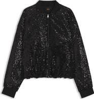 BOSS Orange Jilloi Sequin Bomber Jacket