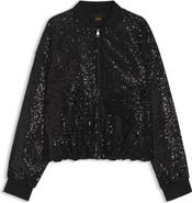 BOSS Orange Jilloi Sequin Bomber Jacket