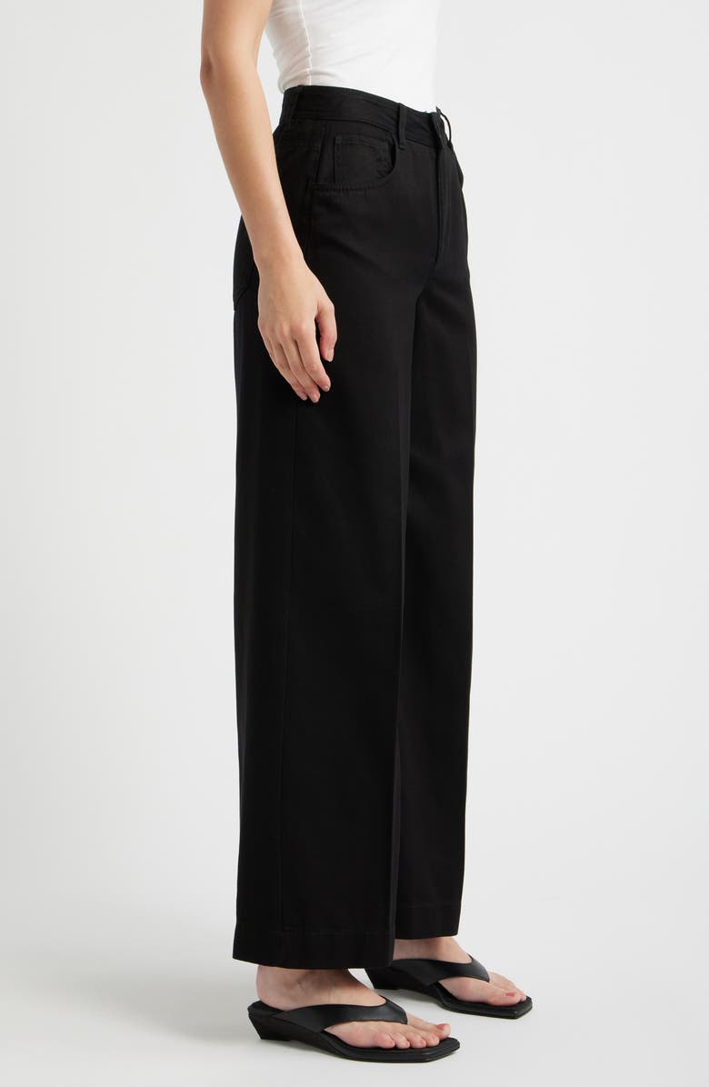 Mavi Jeans Five-Pocket Wide Leg Pants, Alternate, color, Black
