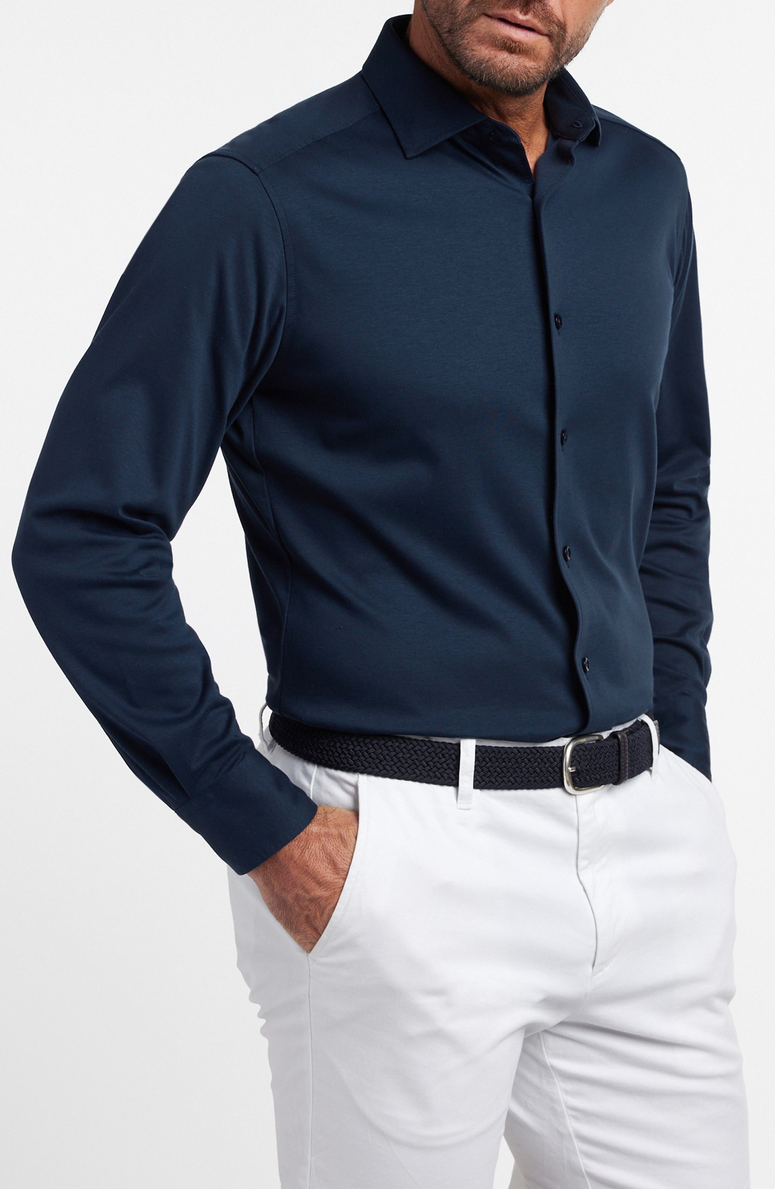 Cotton Knit Sport Shirt - image 3