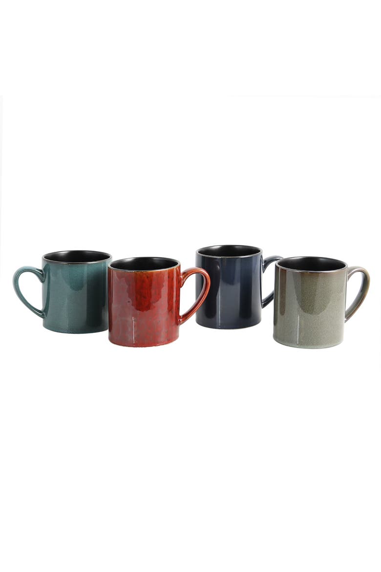 City Loft 20 oz. Mug Set, Set of 4, Main, color, Red