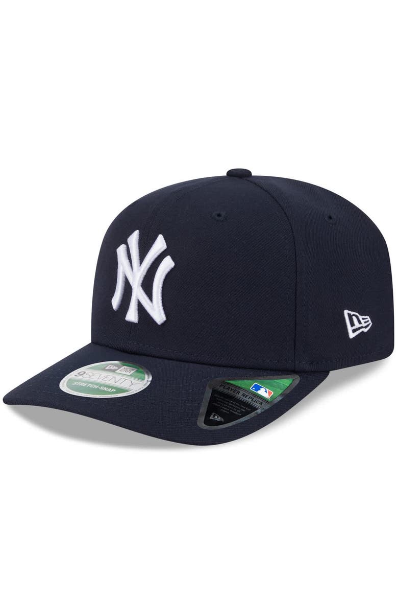 Men's New Era  Navy New York Yankees Player Replica 9SEVENTY Adjustable Hat, Main, color, Navy
