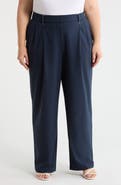 Wit & Wisdom Ultra Skyrise Relaxed Straight Pleated Pants