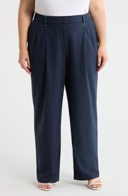 Wit & Wisdom Ultra Skyrise Relaxed Straight Pleated Pants