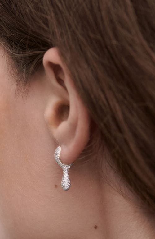 Pdpaola Pavé Ray Hoops In Gold