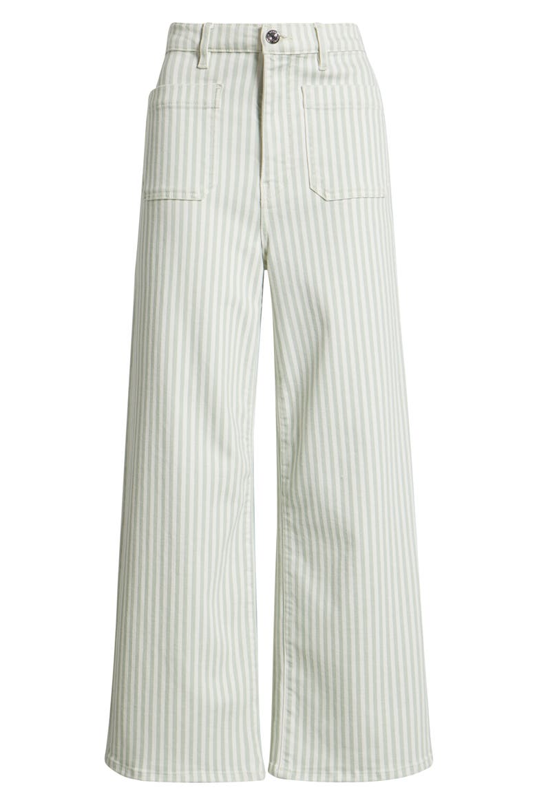 The Anchor High Waist Wide Leg Jeans, Alternate, color, SEAMIST STRIPE