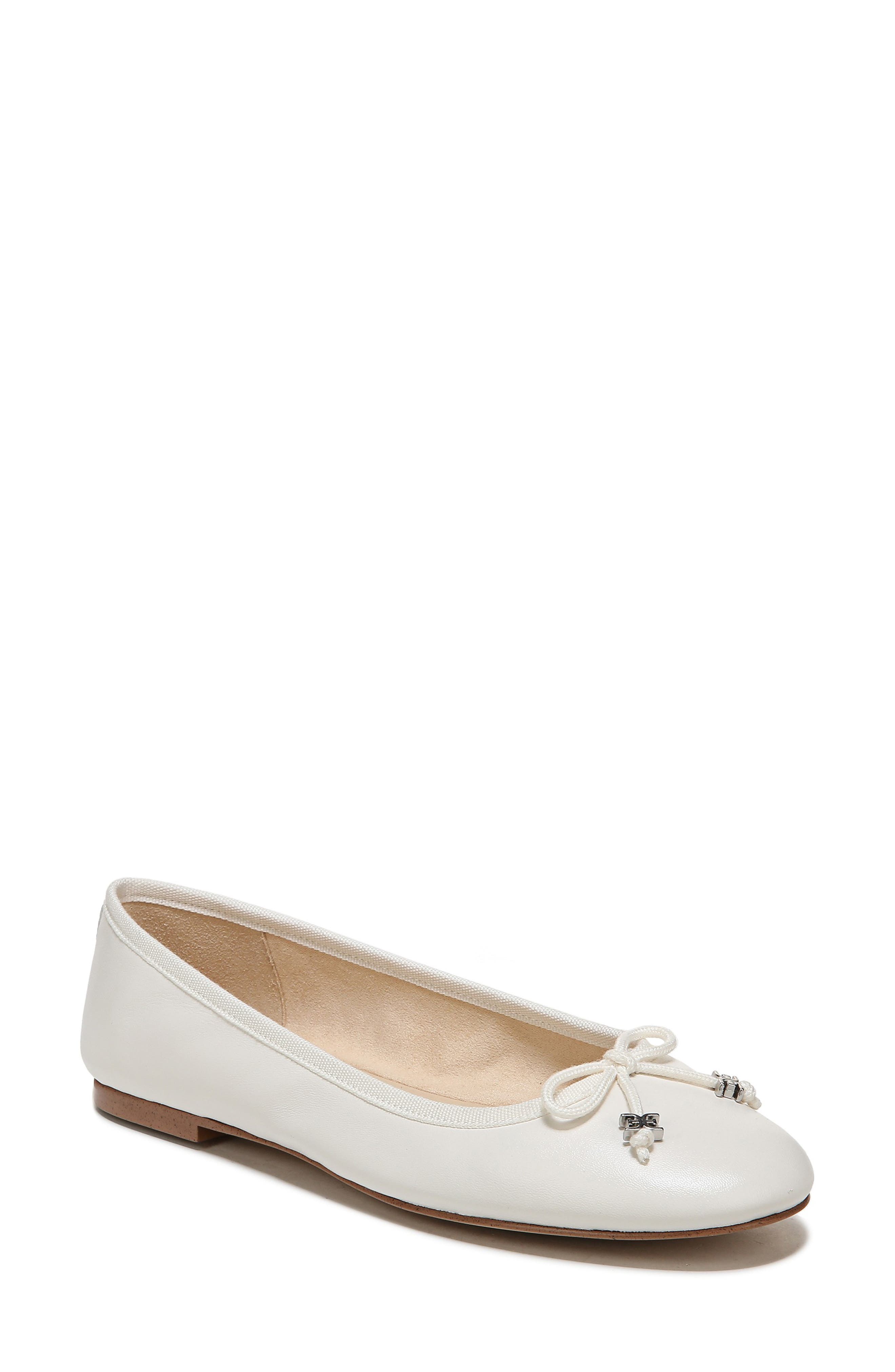Felicia Luxe Flat, Main, color, BRIGHT WHITE