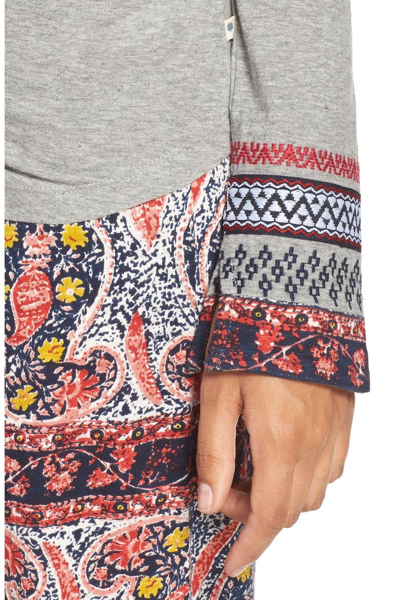 Henley Pajamas, Alternate, color, PAISLEY STRIPES