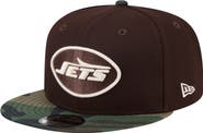 New Era Men's New Era Dark Brown New York Jets Burnt Wood Camo 9FIFTY Snapback Hat