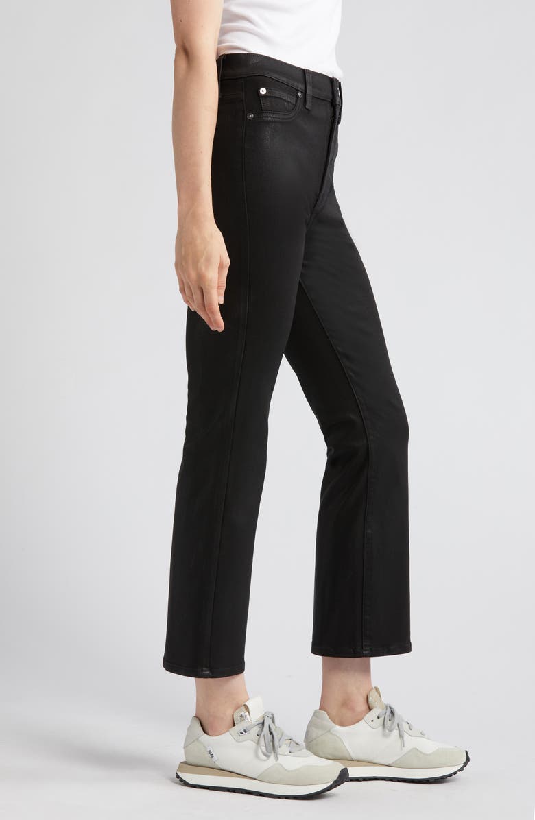 7 For All Mankind Coated High Waist Slim Kick Flare Jeans, Alternate, color, 