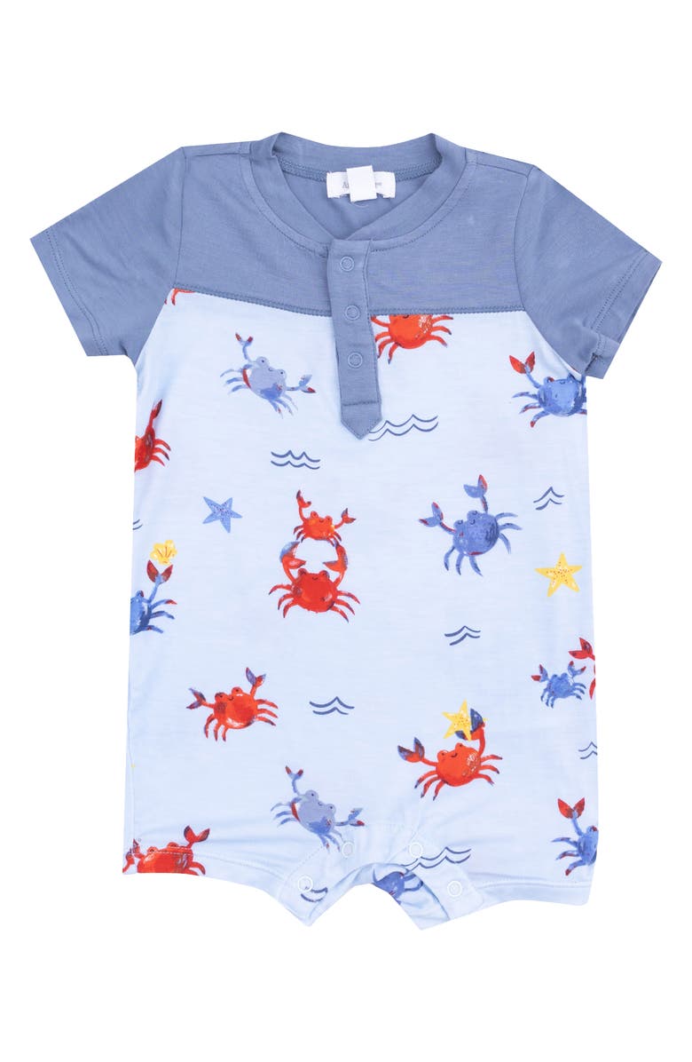 Angel Dear Crabs Henley Romper, Main, color, 