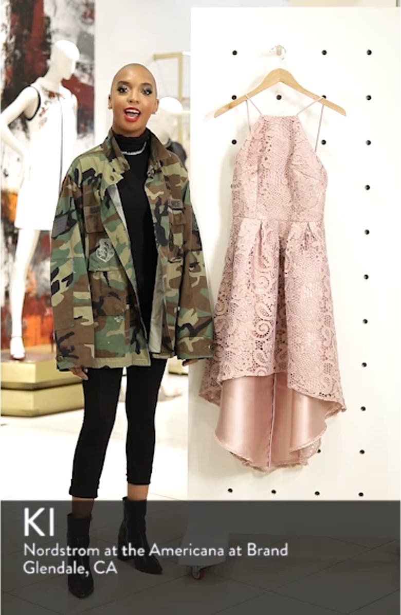 Lace Dip High/Low Dress, sales video thumbnail