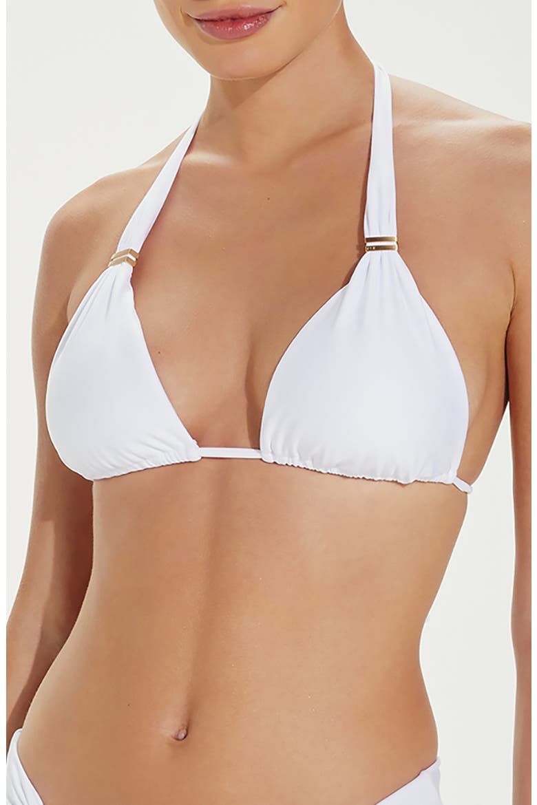 Bia Tube Halter Bikini Top, Main, color, WHITE