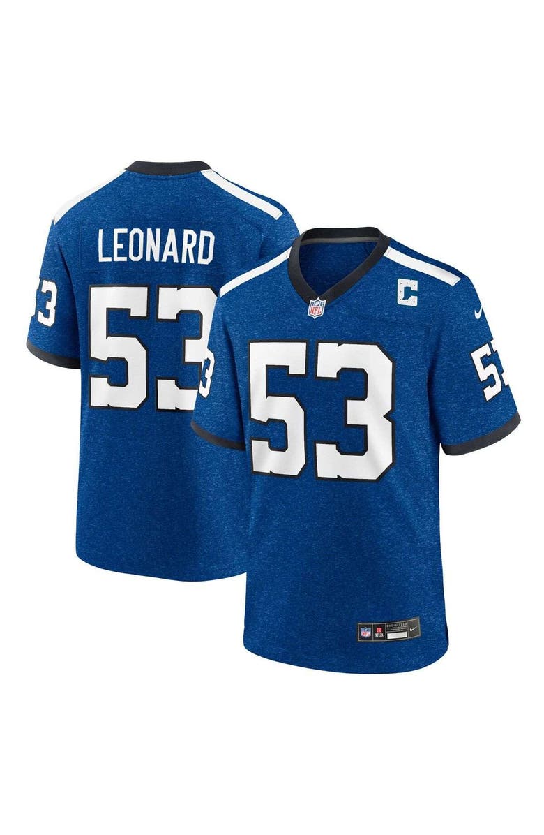 Nike Men's Nike Shaquille Leonard Royal Indianapolis Colts Indiana Nights Alternate Game Jersey, Main, color,