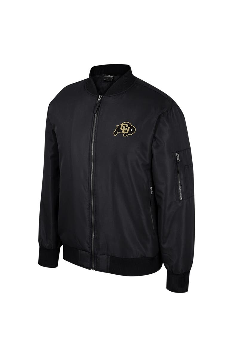 COLOSSEUM Men's Colosseum Black Colorado Buffaloes Full-Zip Bomber Jacket, Alternate, color,