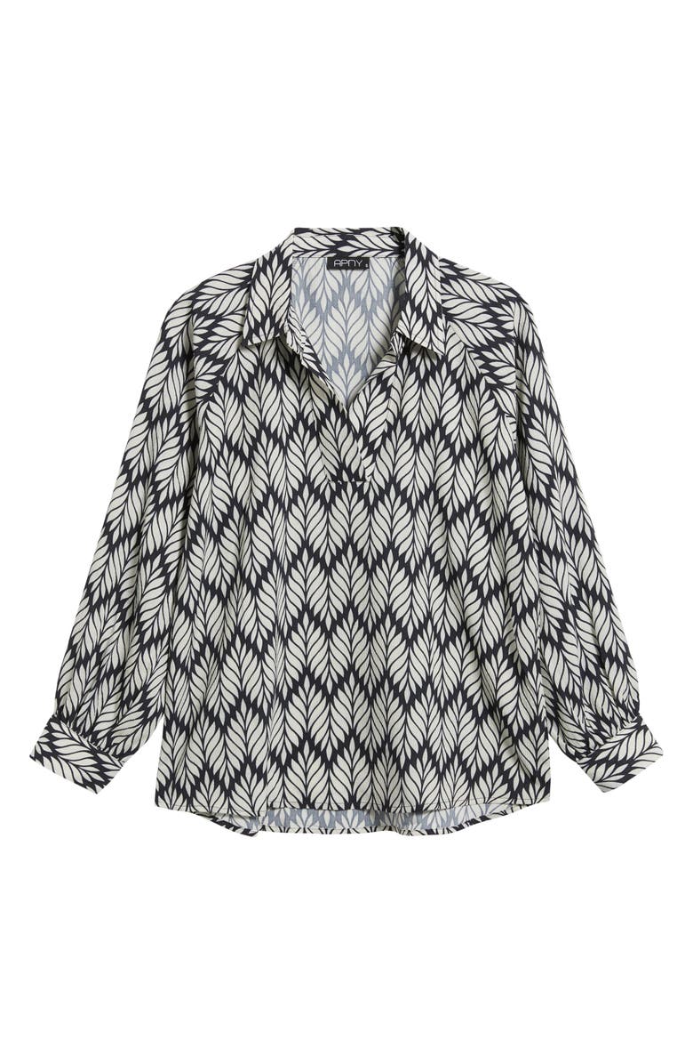 APNY Raglan Sleeve Top, Alternate, color, Black/ White