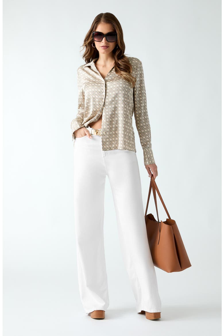 Concetta Logo Print Long Sleeve Shirt, Alternate, color, PEARL PRINT