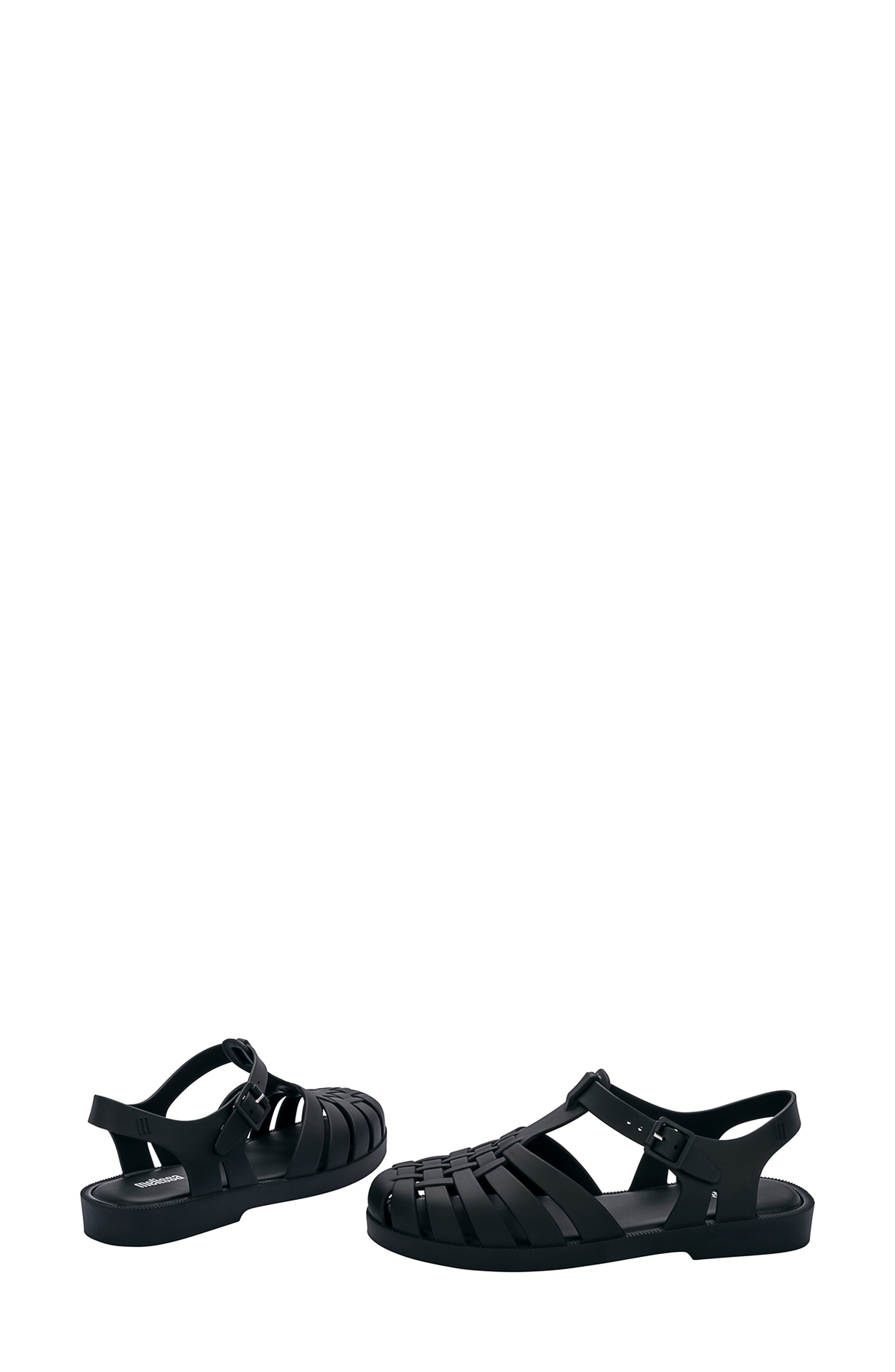 Melissa Possession Jelly Fisherman Sandal, Alternate, color, Black