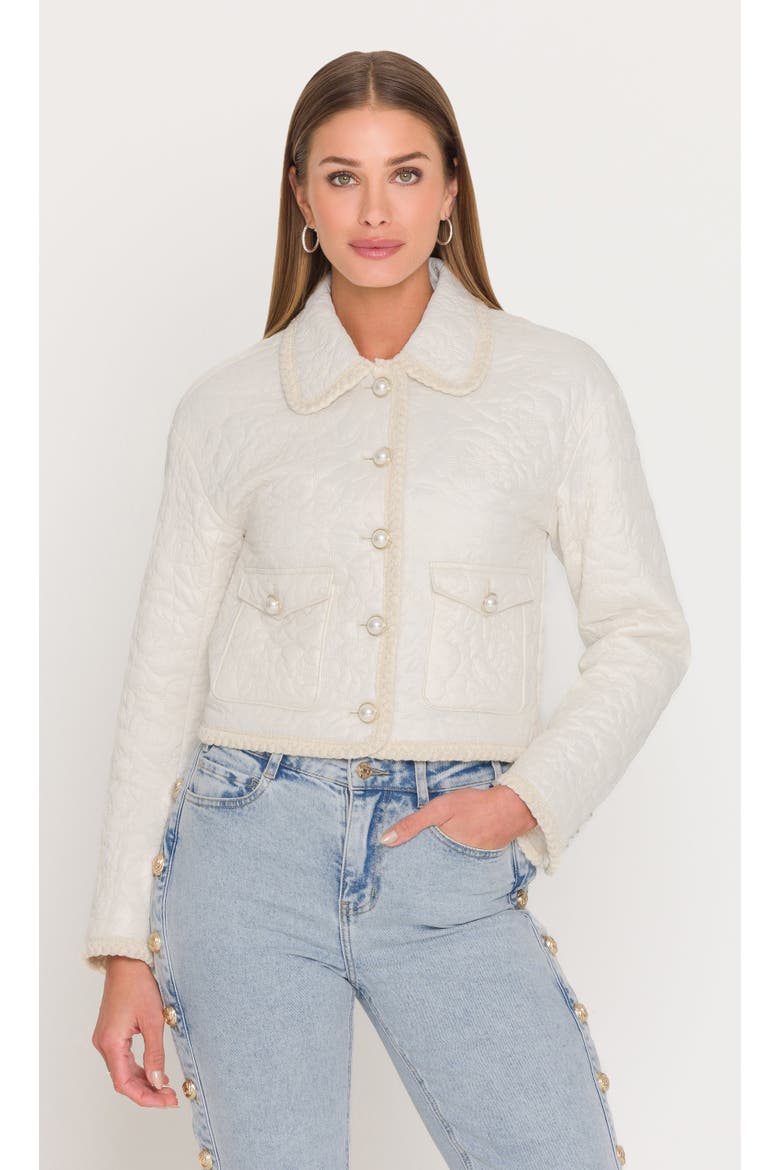 Fabiana Quilted Jacket, Main, color, Cream