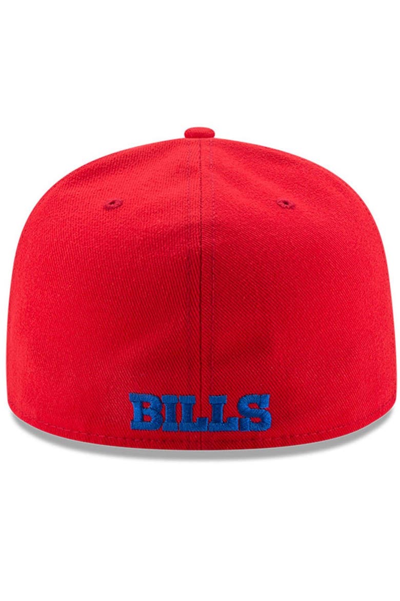 Men's New Era Red Buffalo Bills Omaha 59FIFTY Fitted Hat, Alternate, color, Red